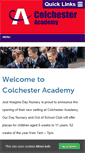 Mobile Screenshot of colchesteracademy.org.uk